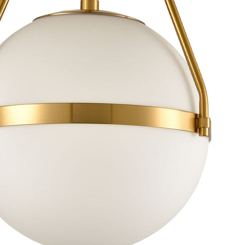 Mid Century Modern Globe Semi Flush Mount Ceiling Light Fixture